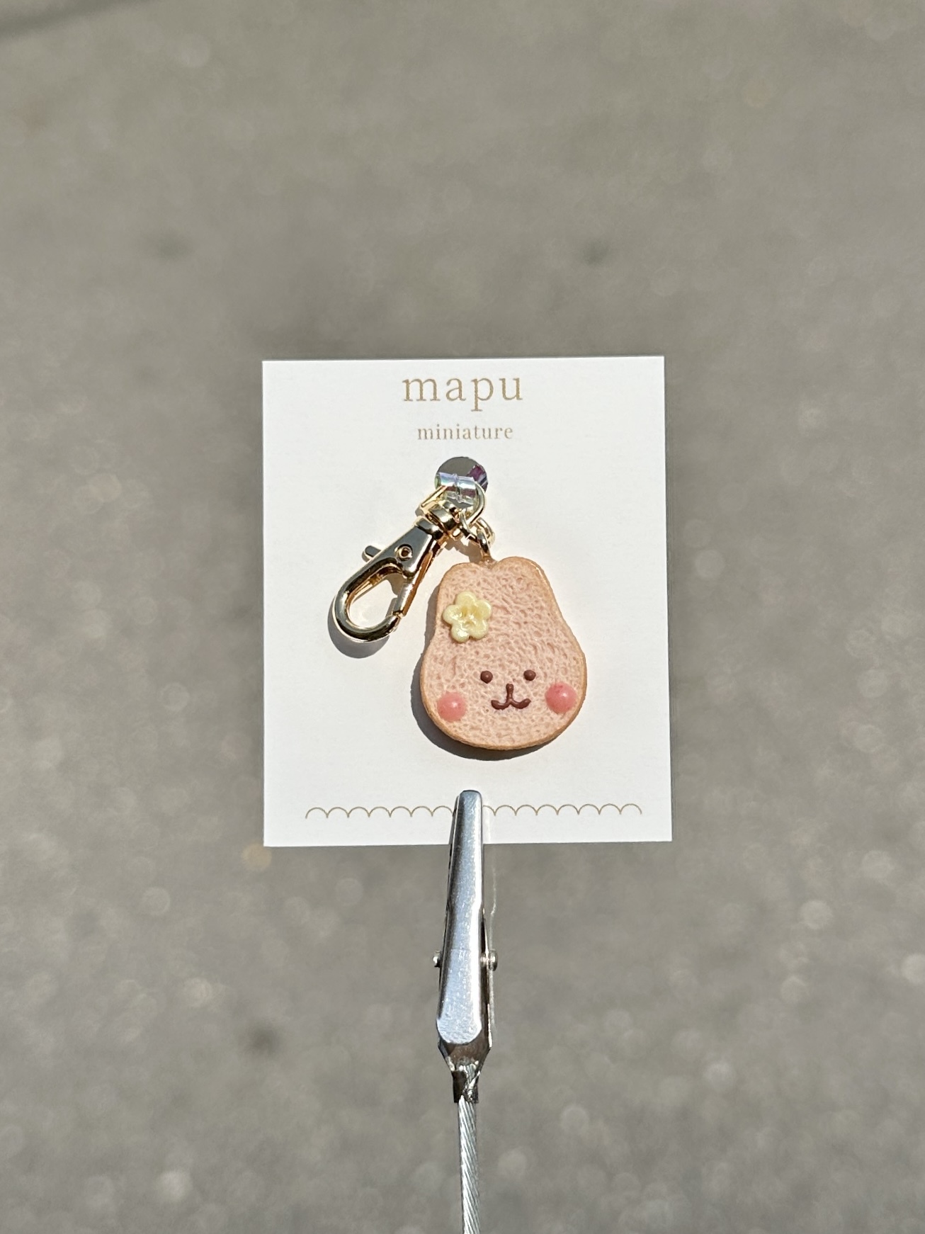 [mapu] 花花香蕉兔吐司吊飾 | NO.4