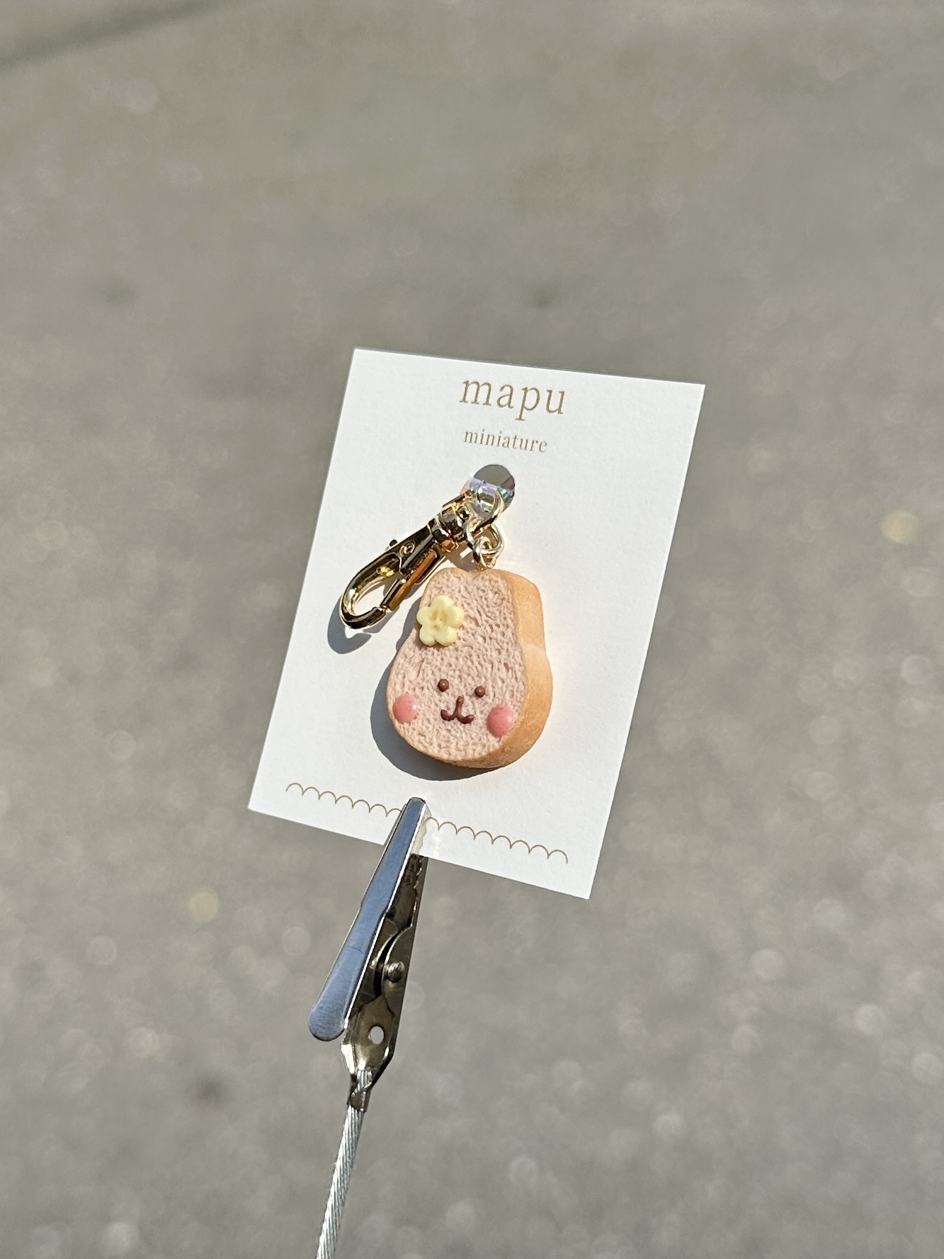 [mapu] 花花香蕉兔吐司吊飾 | NO.4