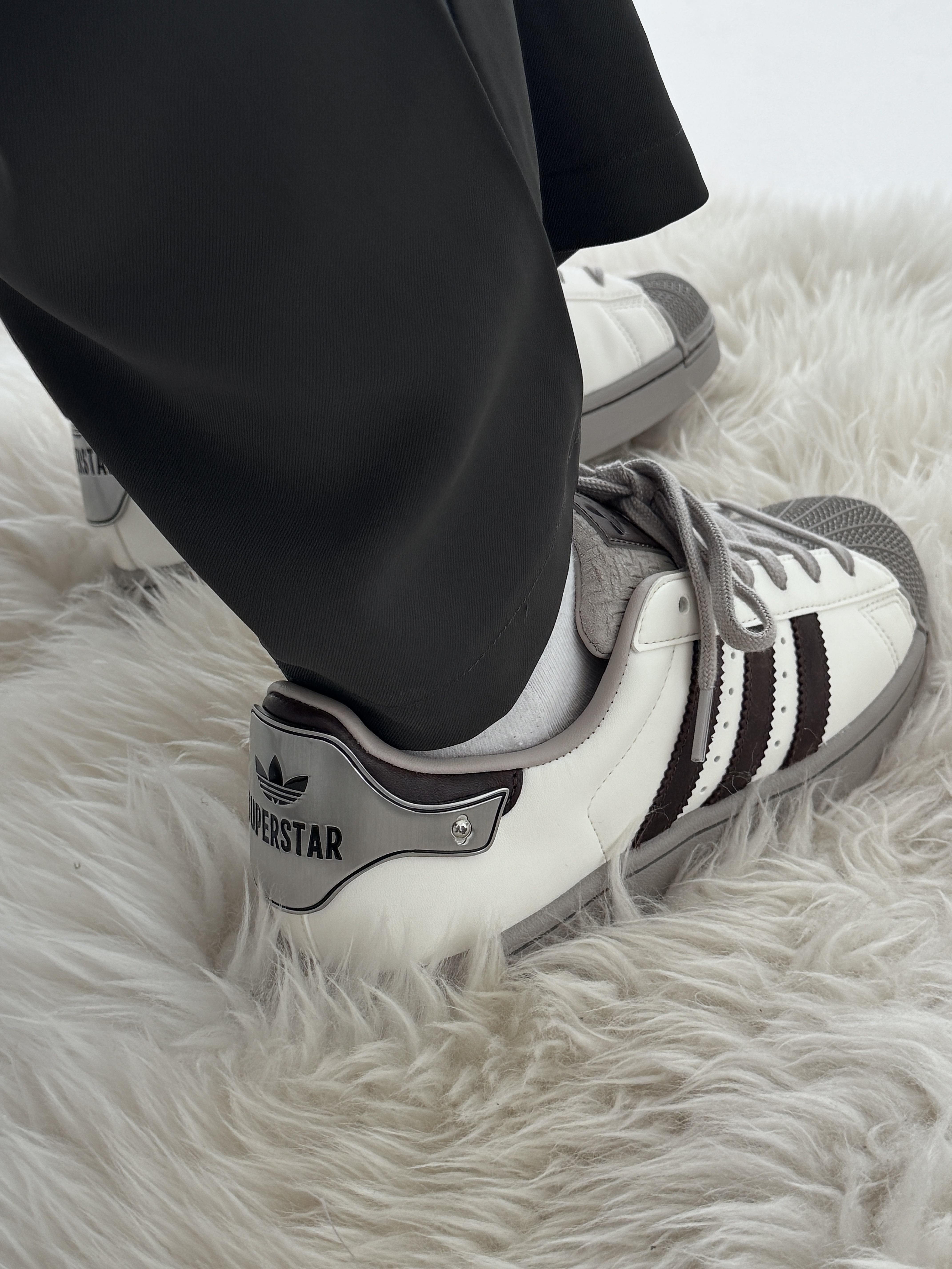 Adidas Superstar 米白金屬銀 板鞋 男女同款 JQ6250