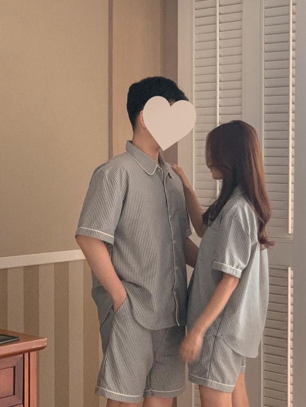 JUUNEEDU直條睡衣(藍色)