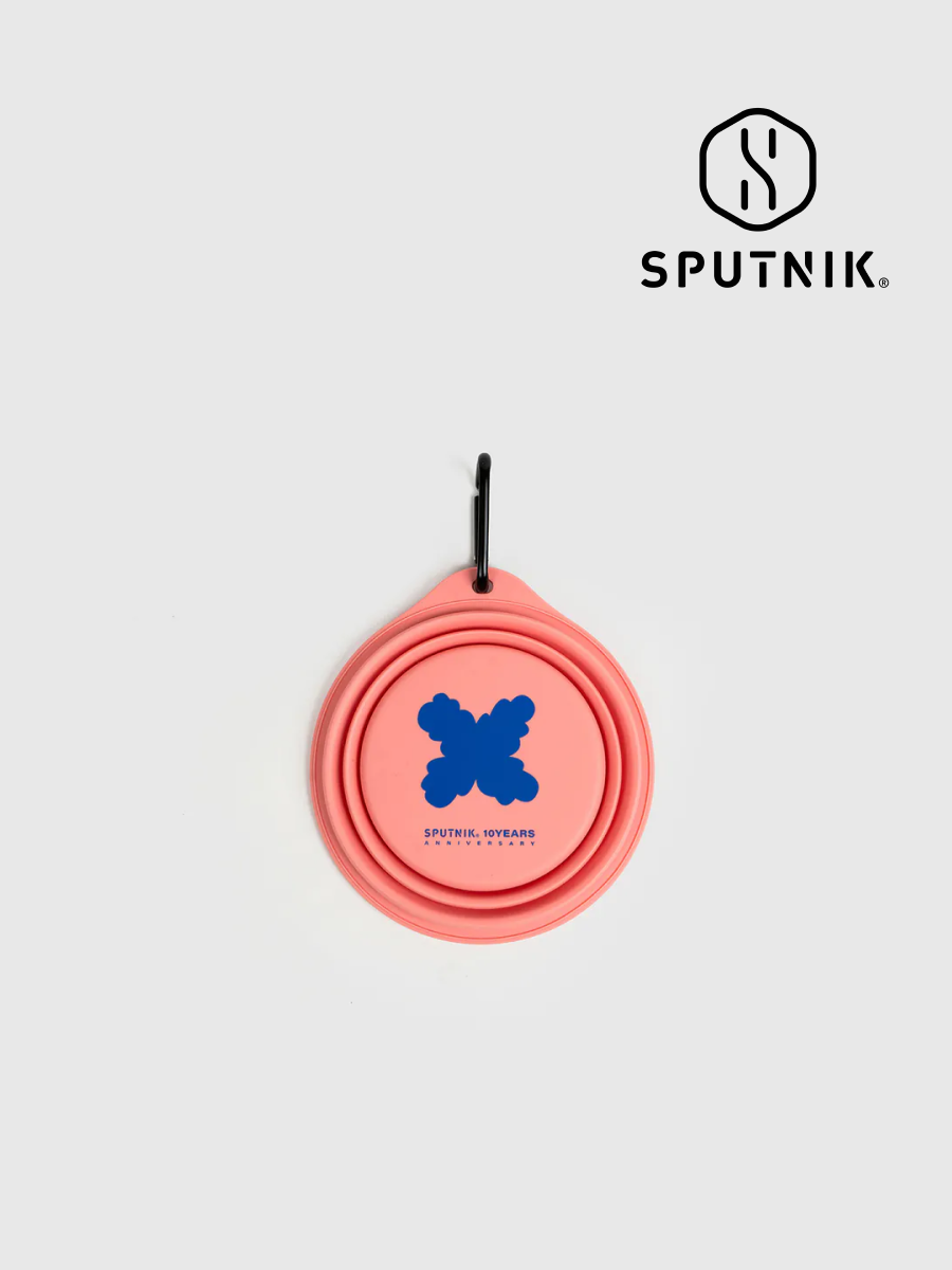 【SPUTNIK】10TH YEAR 寵物折疊碗｜粉色