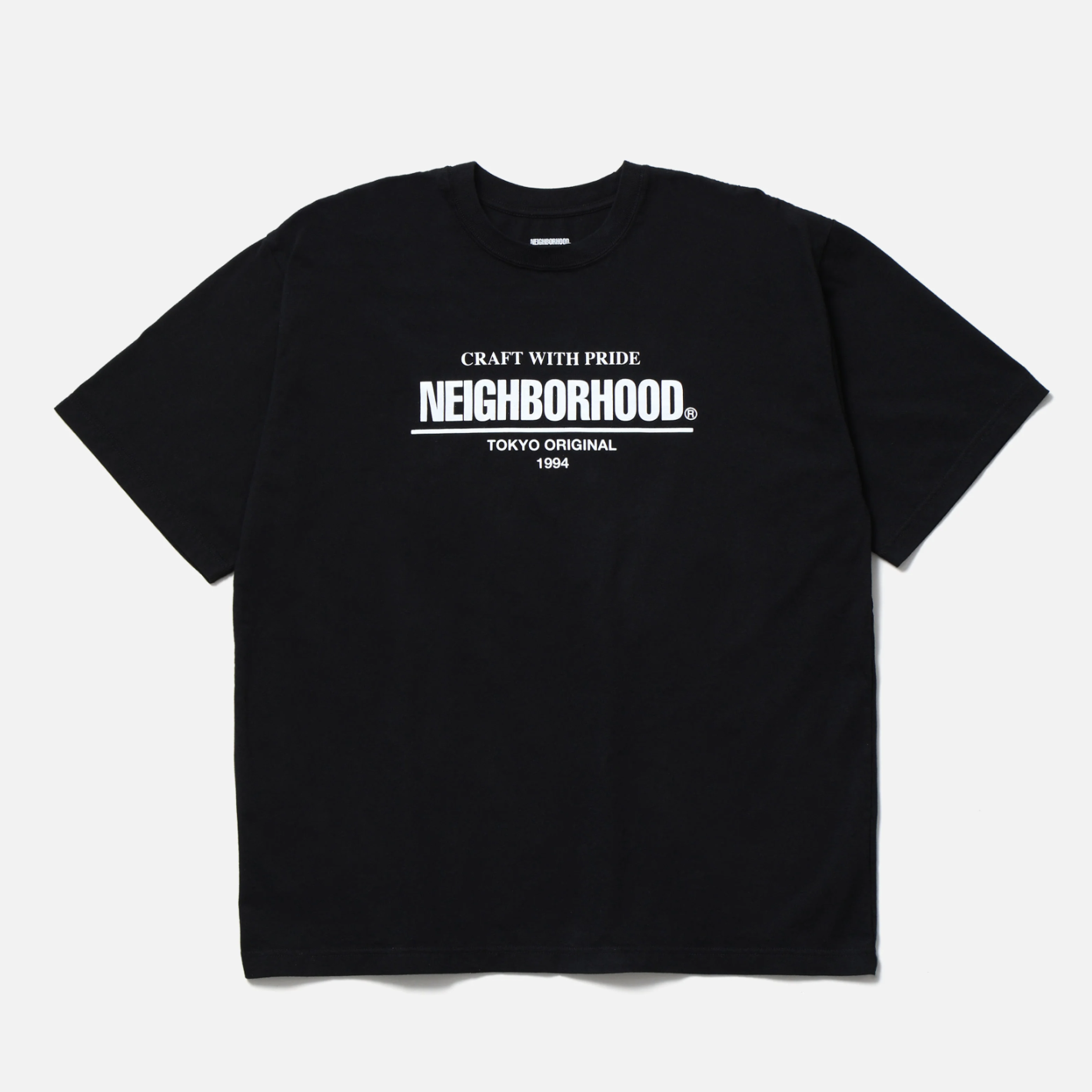 -(B3e05)-NEIGHBORHOOD  NH . TEE SS-1 字體 短Ｔ黑色/灰色/棕色- 252PCNH-ST01