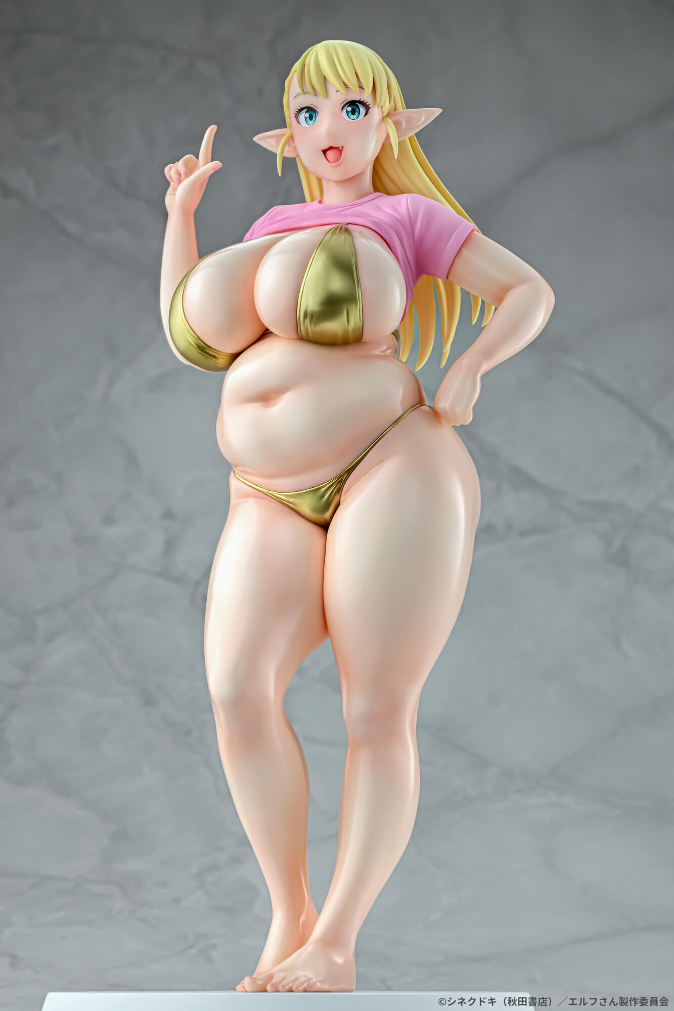 「ACG.GO」「預購」Q-six - Plus-Sized Elf Elfuda Gold ver. 1/7 Scale Figure 【精靈小姐瘦不了】