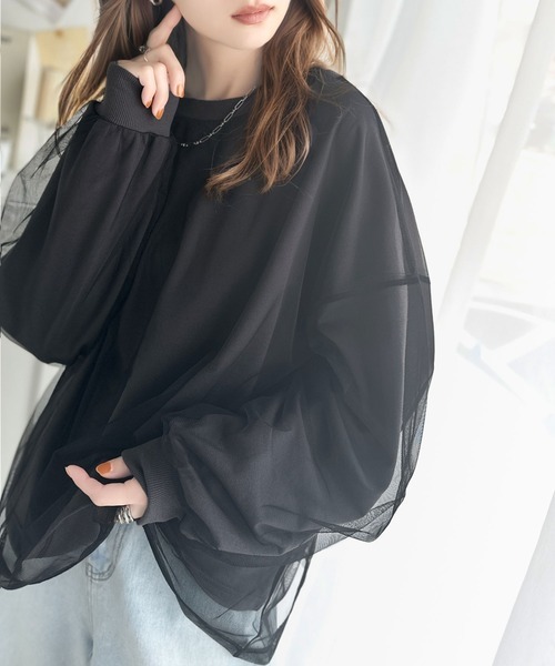 日本🇯🇵連線 JAVA 雙層薄紗抓絨長袖T恤 背面Logo印花 長袖 薄紗 層次感 T恤 3色(任買兩件711免運)/預購