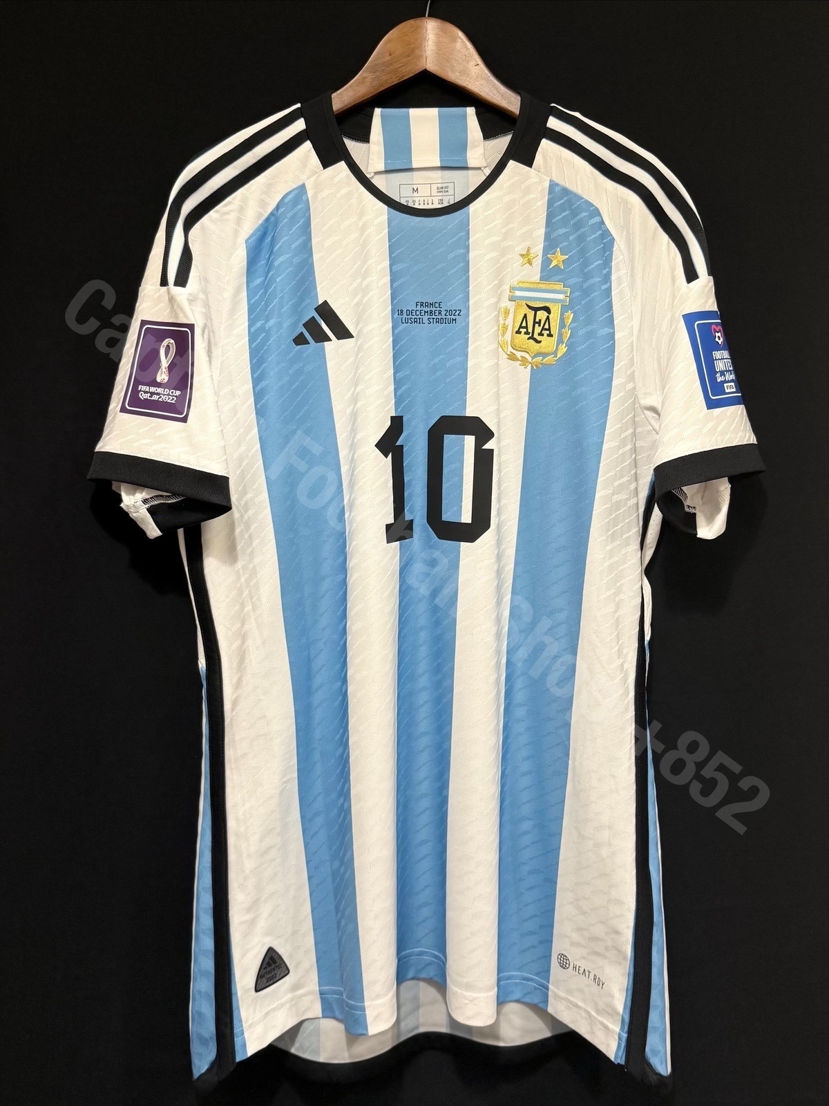 (BNWT) Argentina 2022 FIFA World Cup Adidas Home Authentic Player Shirt #10 MESSI