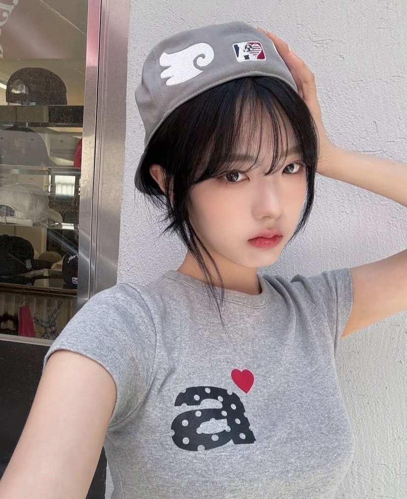 aeae - AE SYMBOL ANGEL WING CAP (GREY)