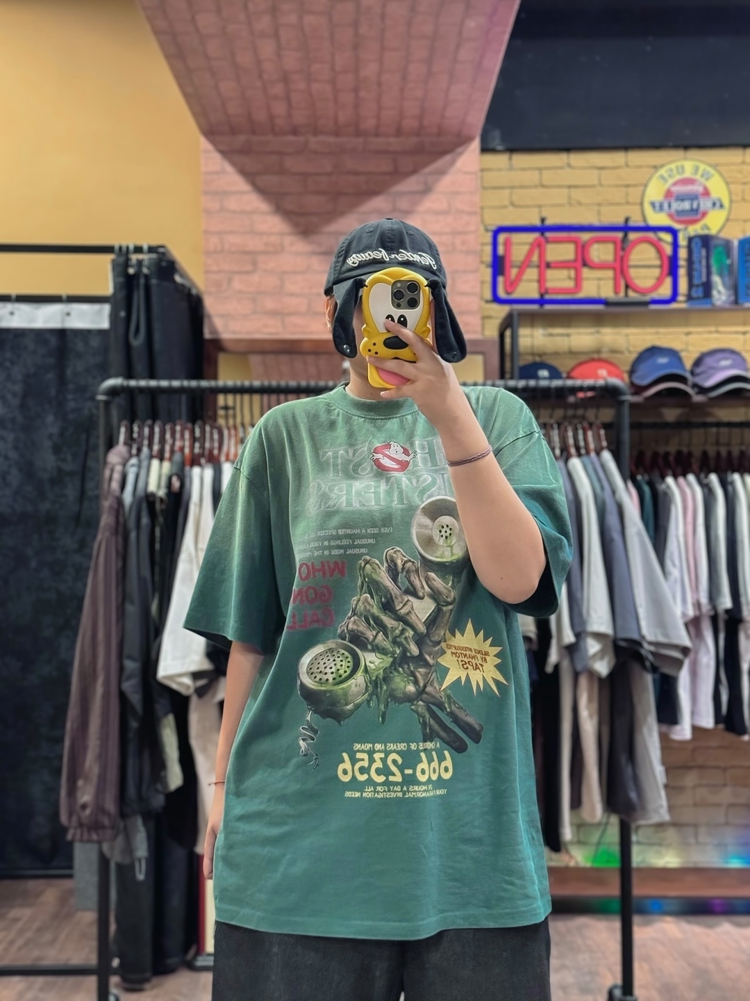 靈異專線復古水洗TEE