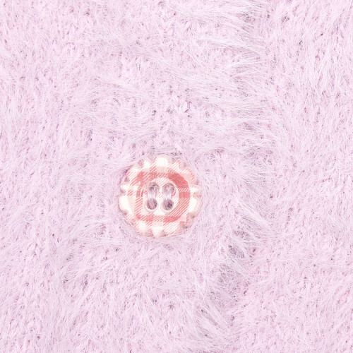 快閃』日本Kusuguru 貓咪鈴蘭毛絨針織開襟毛衣（兩款可選）|25-8640