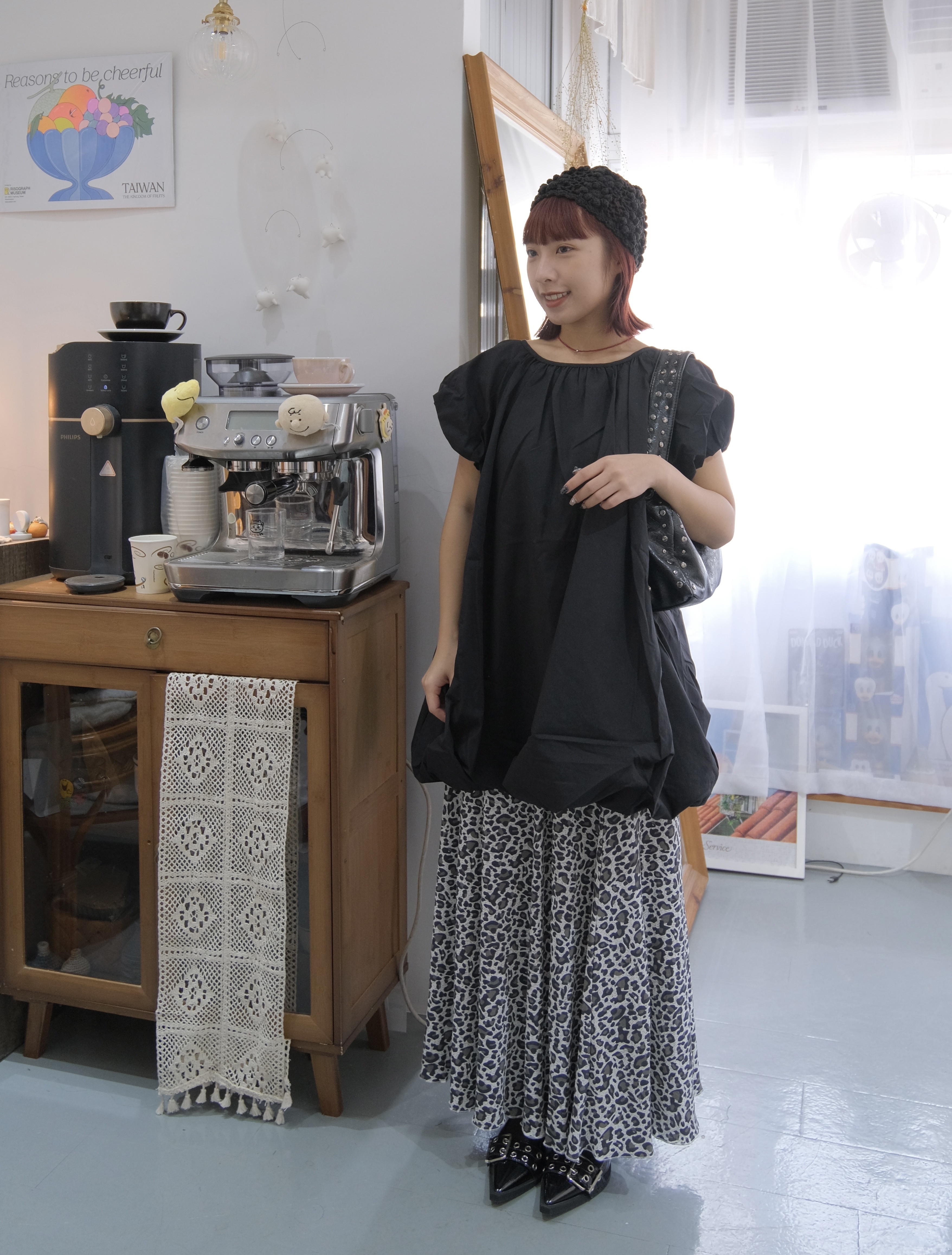 燈籠袖子泡泡短ops