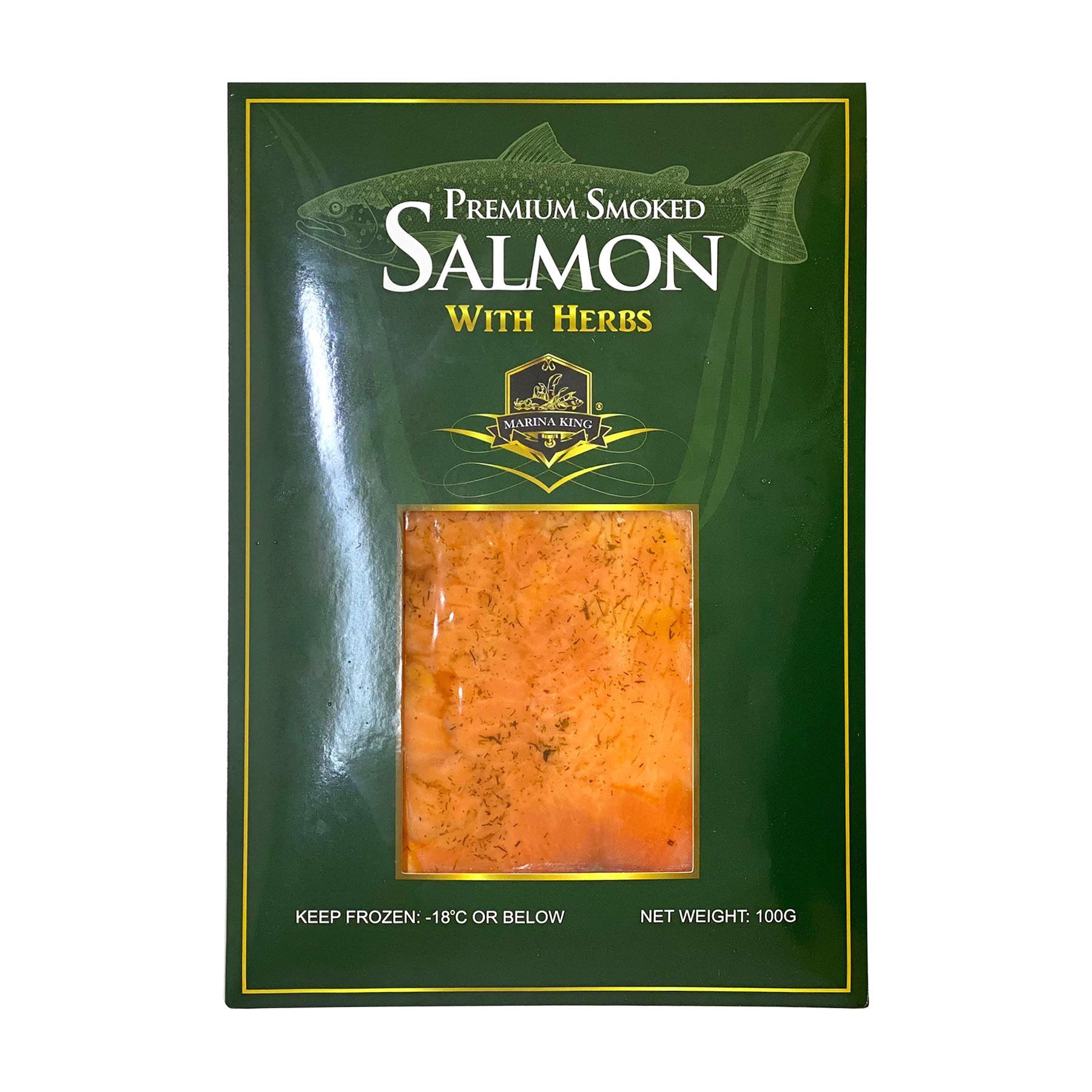 [香草味] 挪威高級煙三文魚 (急凍 -18°C) #簡單易煮 #無激素 #低碳 #火鍋 #燒肉