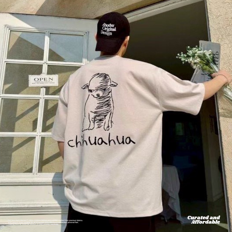 吉娃娃素描 印花短TEE