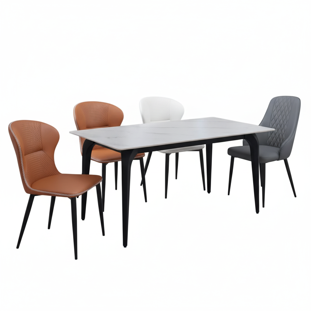 超值岩板餐桌組 | 指定餐桌椅，可選搭