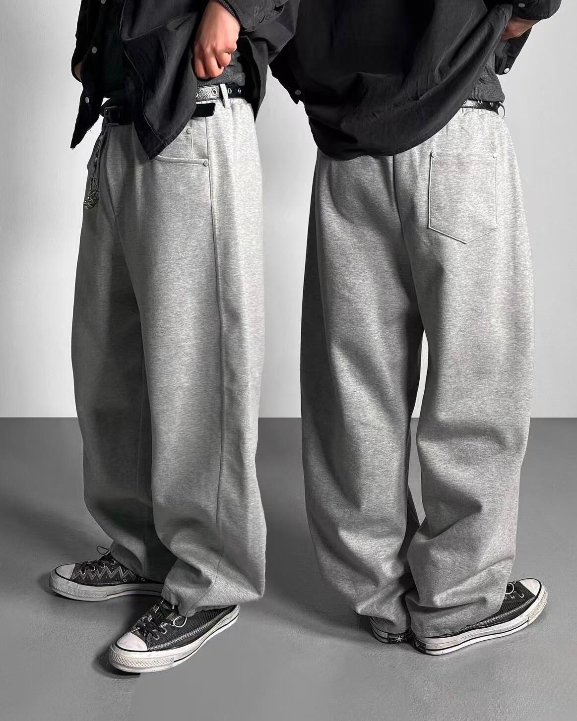 淨色可束腳運動褲 P3171