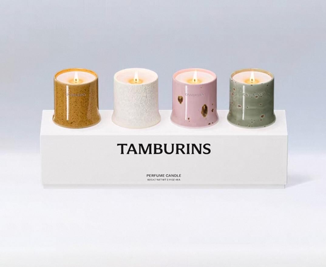 TAMBURINS 陶瓷香氛蠟燭禮盒｜迷你4味