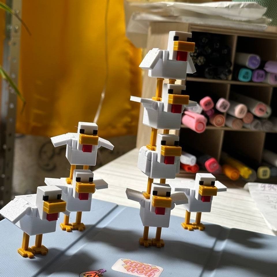 我的世界可展翅鸡 3d打印机 成品