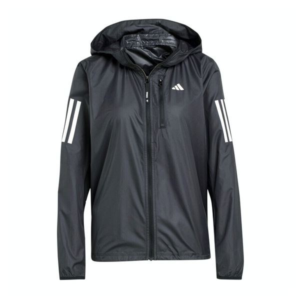 Adidas OTR B JKT IN1576 女 連帽 外套 風衣 運動 慢跑 路跑 訓練 反光 愛迪達 黑銀