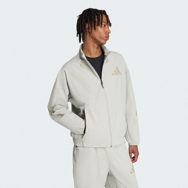 Adidas 愛迪達 M Z.n.e. Wv Tt KE4880 男 立領外套 休閒穿搭 運動外套 米灰 亞版