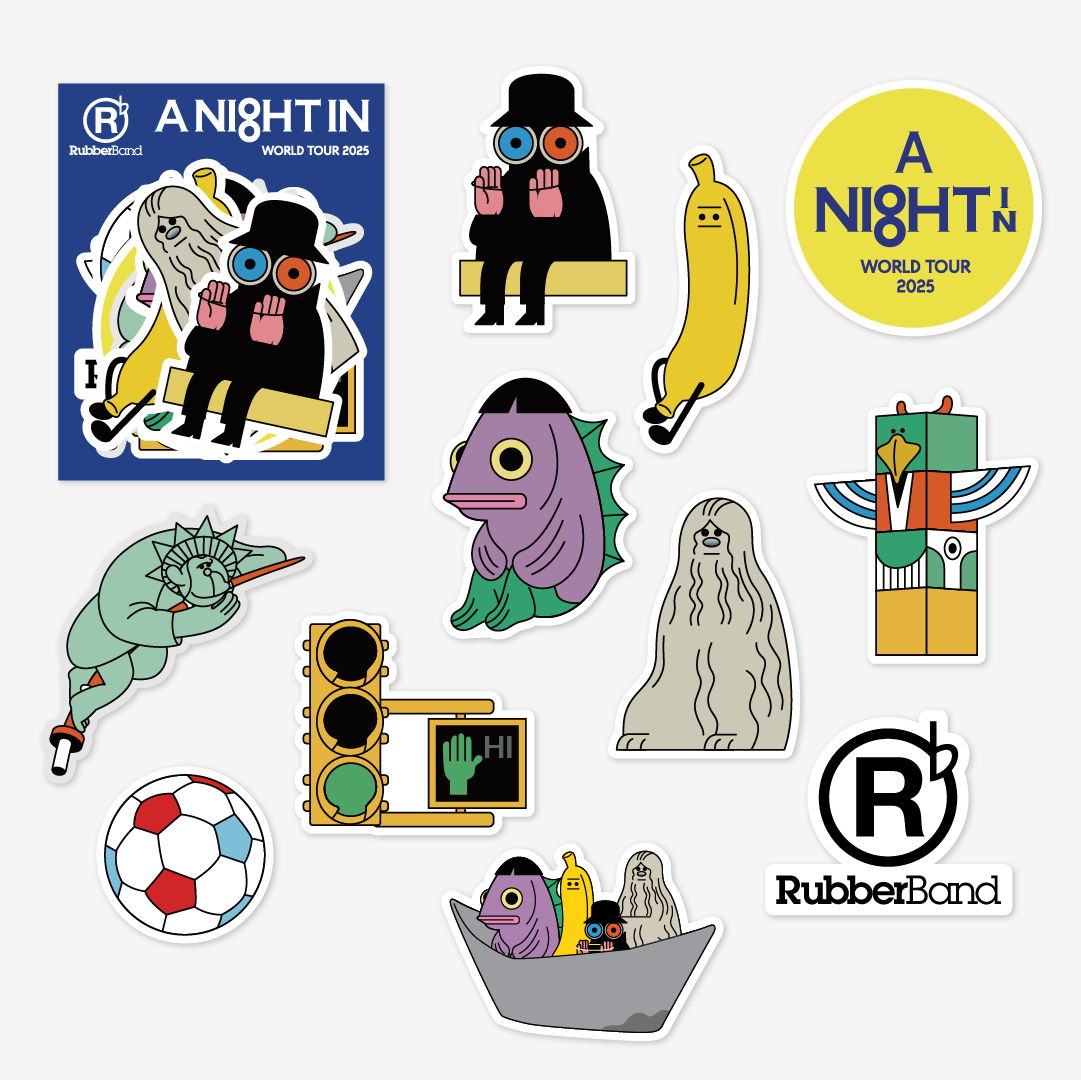 〈A NIGHT IN〉 Vinyl Sticker Pack