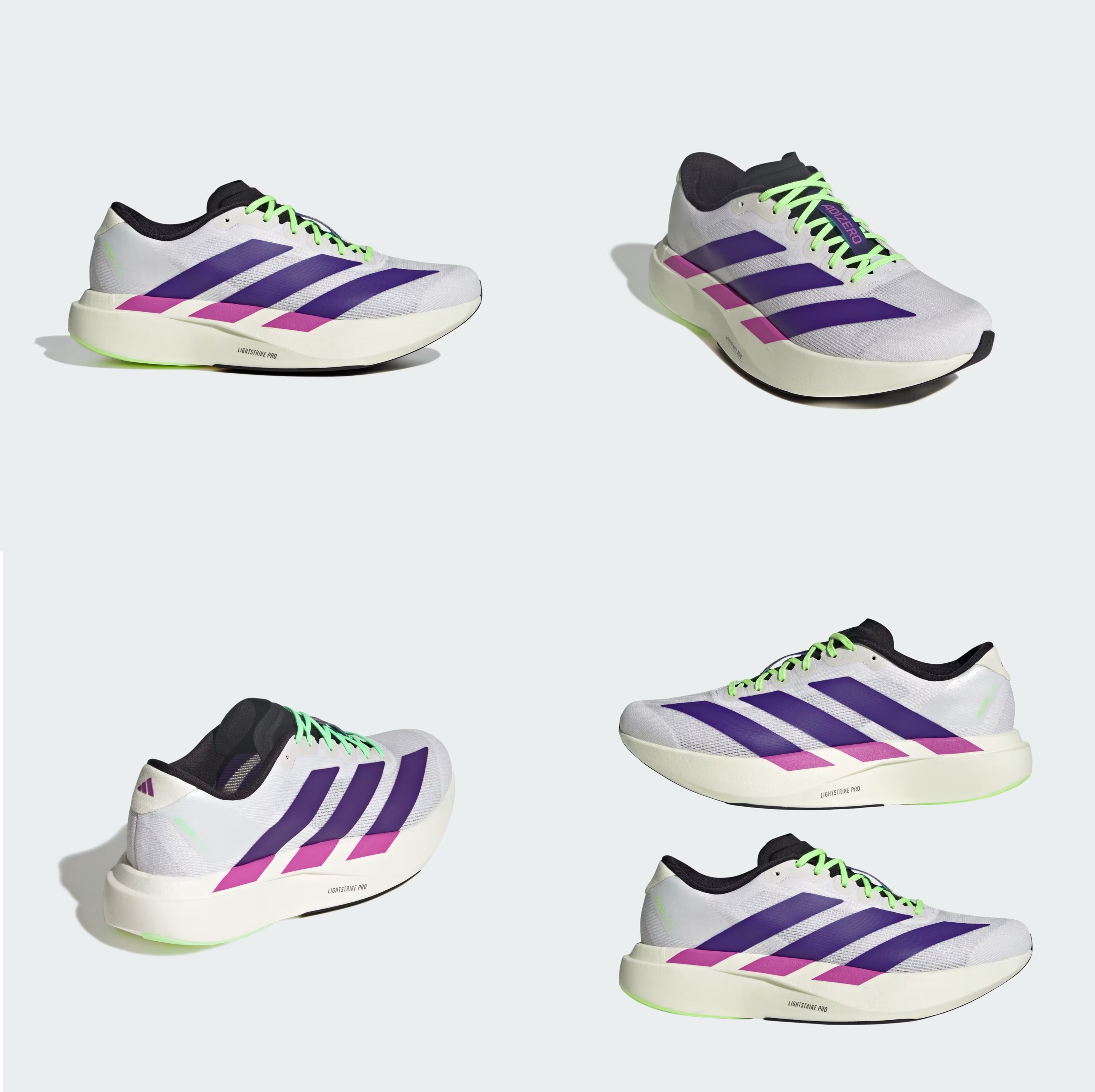 [預訂] Adidas Adizero EVO SL | Ｗhite Purple Lime JS4495
