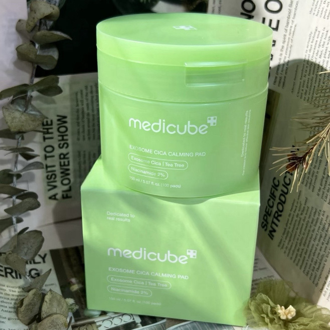 韓國 Medicube Exosome Cica Calming Pad 新升級高效積雪草鎮靜棉片 100片