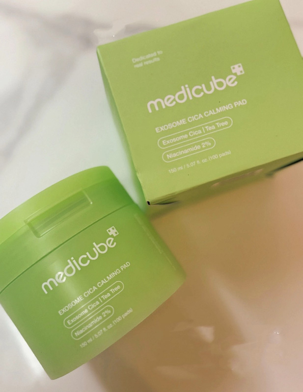 韓國 Medicube Exosome Cica Calming Pad 新升級高效積雪草鎮靜棉片 100片
