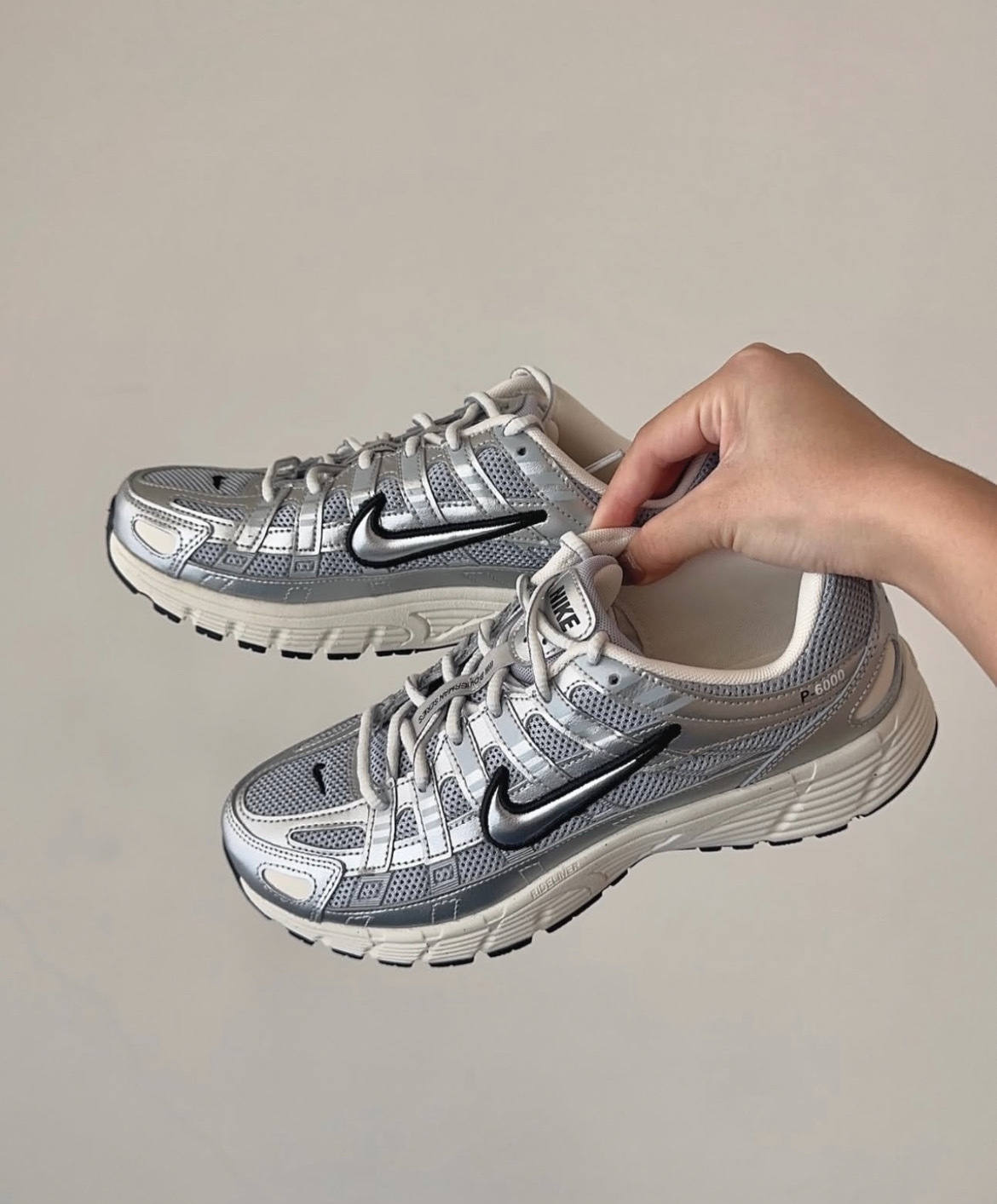 大童鞋 女鞋 NIKE P-6000 GS 銀灰 復古 透氣 緩震 運動 休閒鞋【HV5064-006】