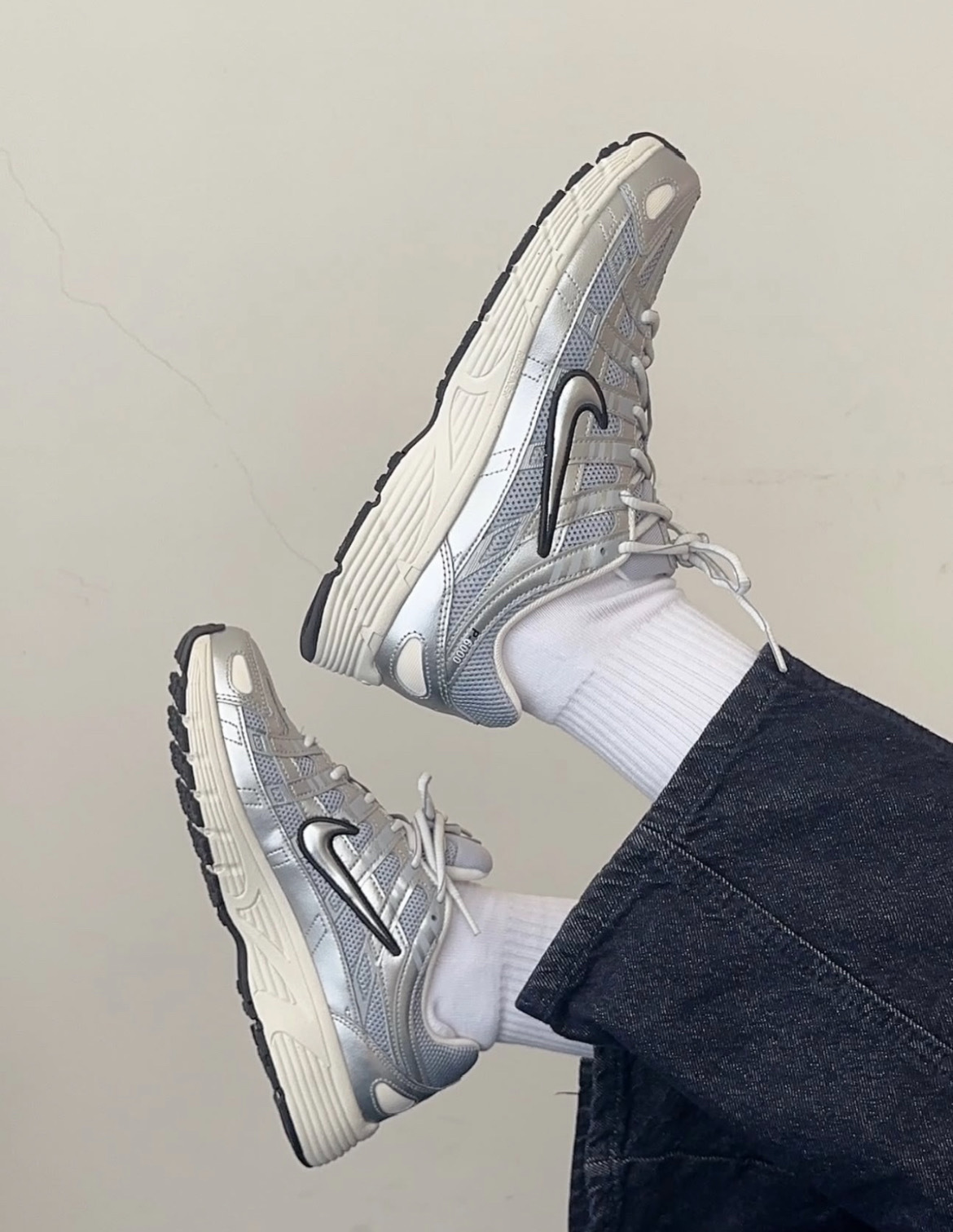 大童鞋 女鞋 NIKE P-6000 GS 銀灰 復古 透氣 緩震 運動 休閒鞋【HV5064-006】