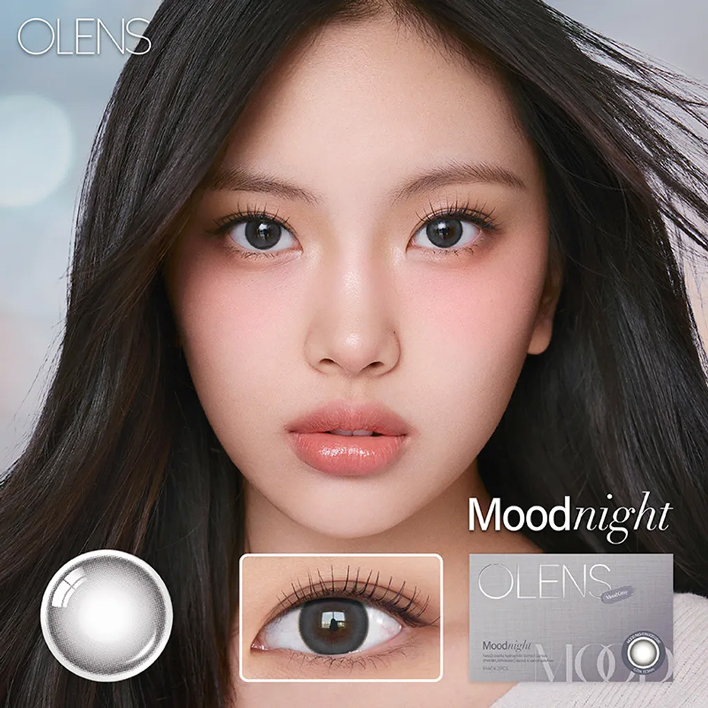 Olens Mood Night 1 Month 美瞳 月拋 彩色 隱形眼鏡 2片