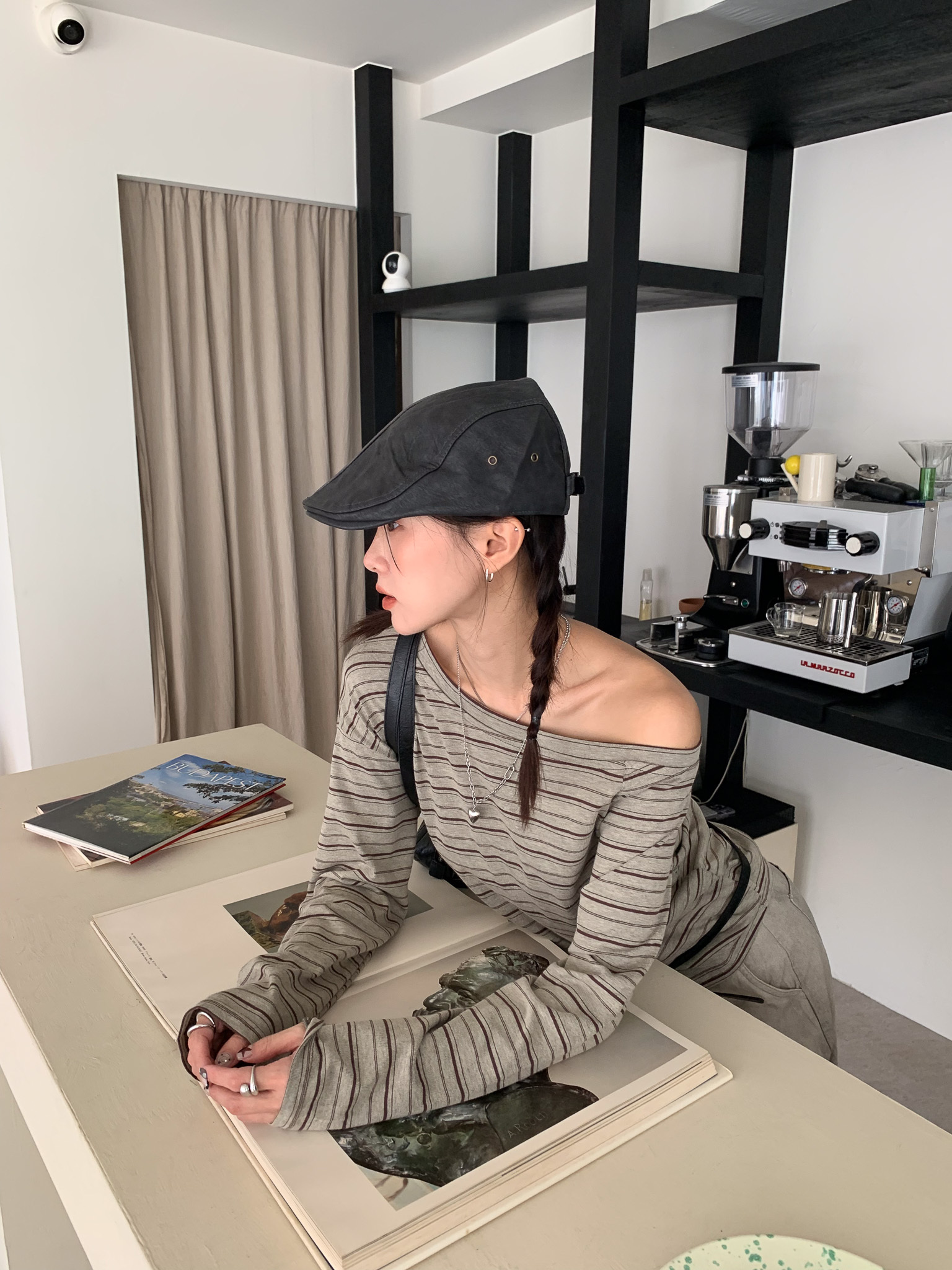 ISA_千禧不挑臉! 時髦感++復古皮革小偷帽_58056