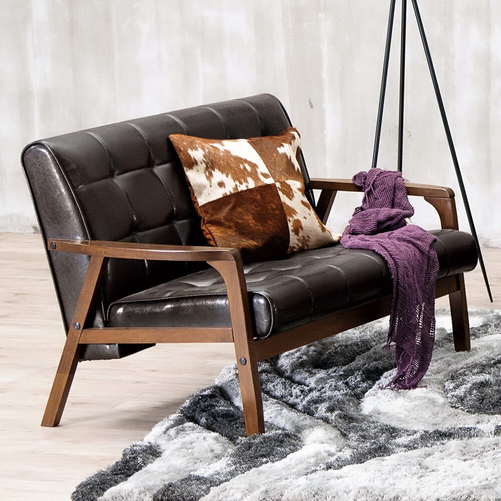 曼哈頓實木沙發雙人椅/二人座