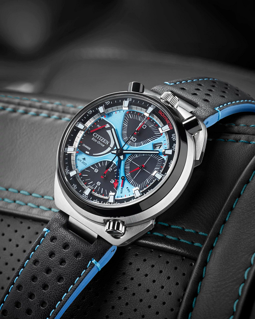 Citizen 星辰 Promaster Tsuno Racer AV0106-01L Limited Edition Men's Solar Chronograph Watch 44.5mm 200m WR Sapphire Crystal Leather Strap Eco-Drive Move AV0106-01L 200 米防水 藍寶石水晶鏡面 皮革錶帶 光動能機芯 限量版男士太陽能計時腕錶