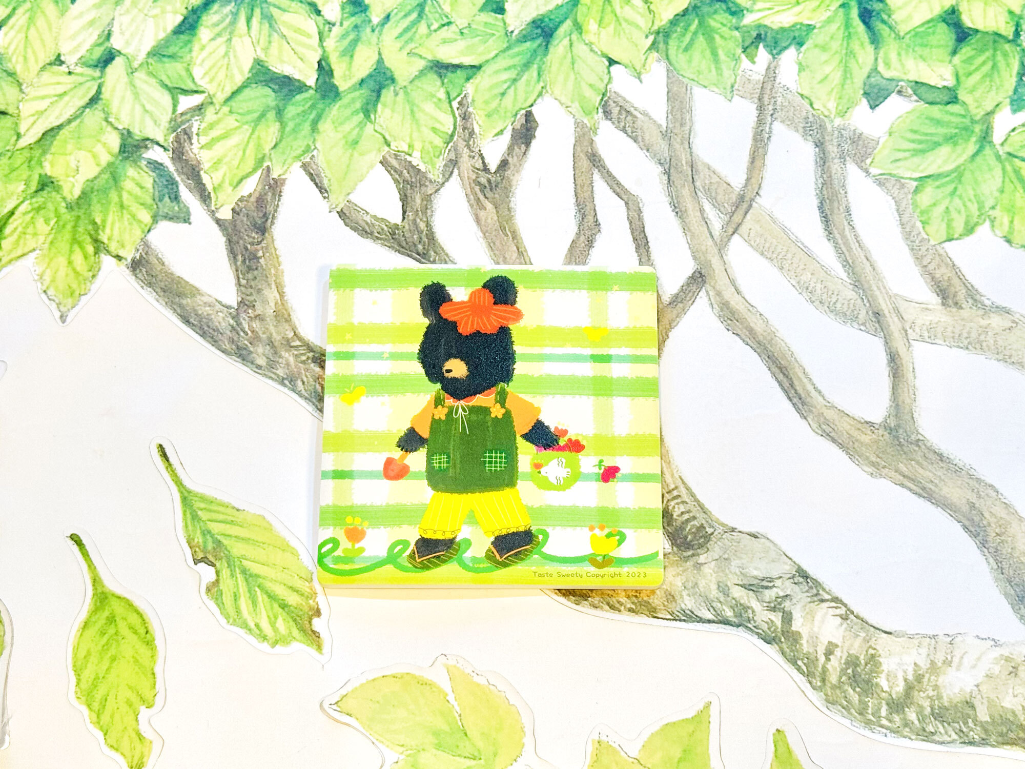 園藝熊陶瓷杯墊