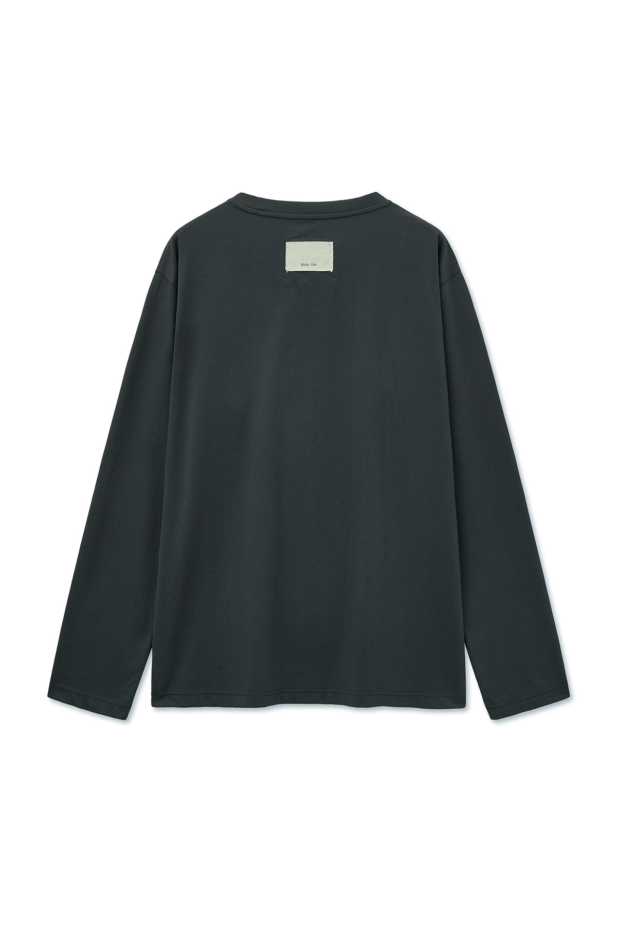 提花織紋長袖上衣 炭灰