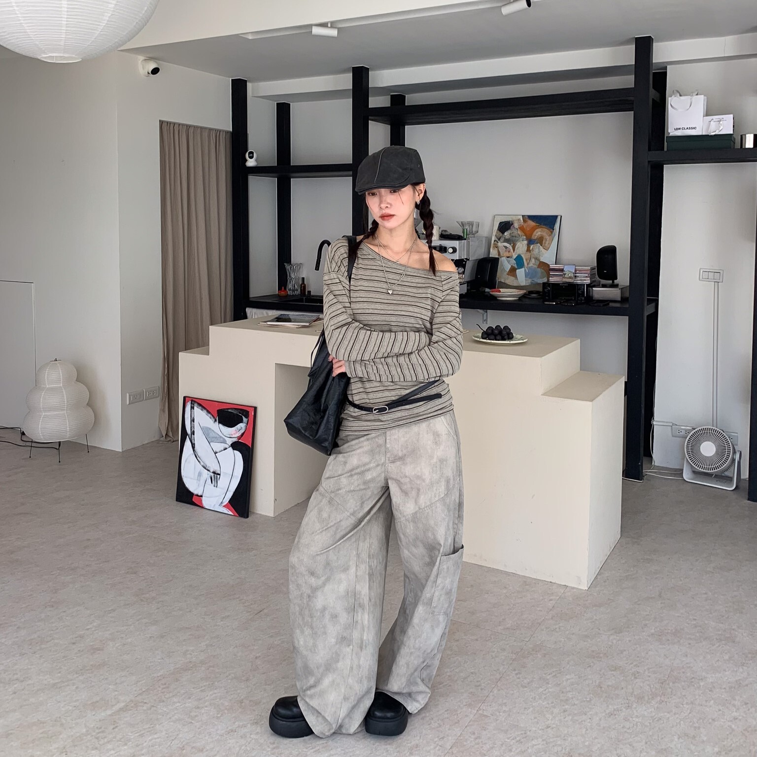 ISA_黑馬再現! 本期必買低飽和暈染工裝寬褲_59001