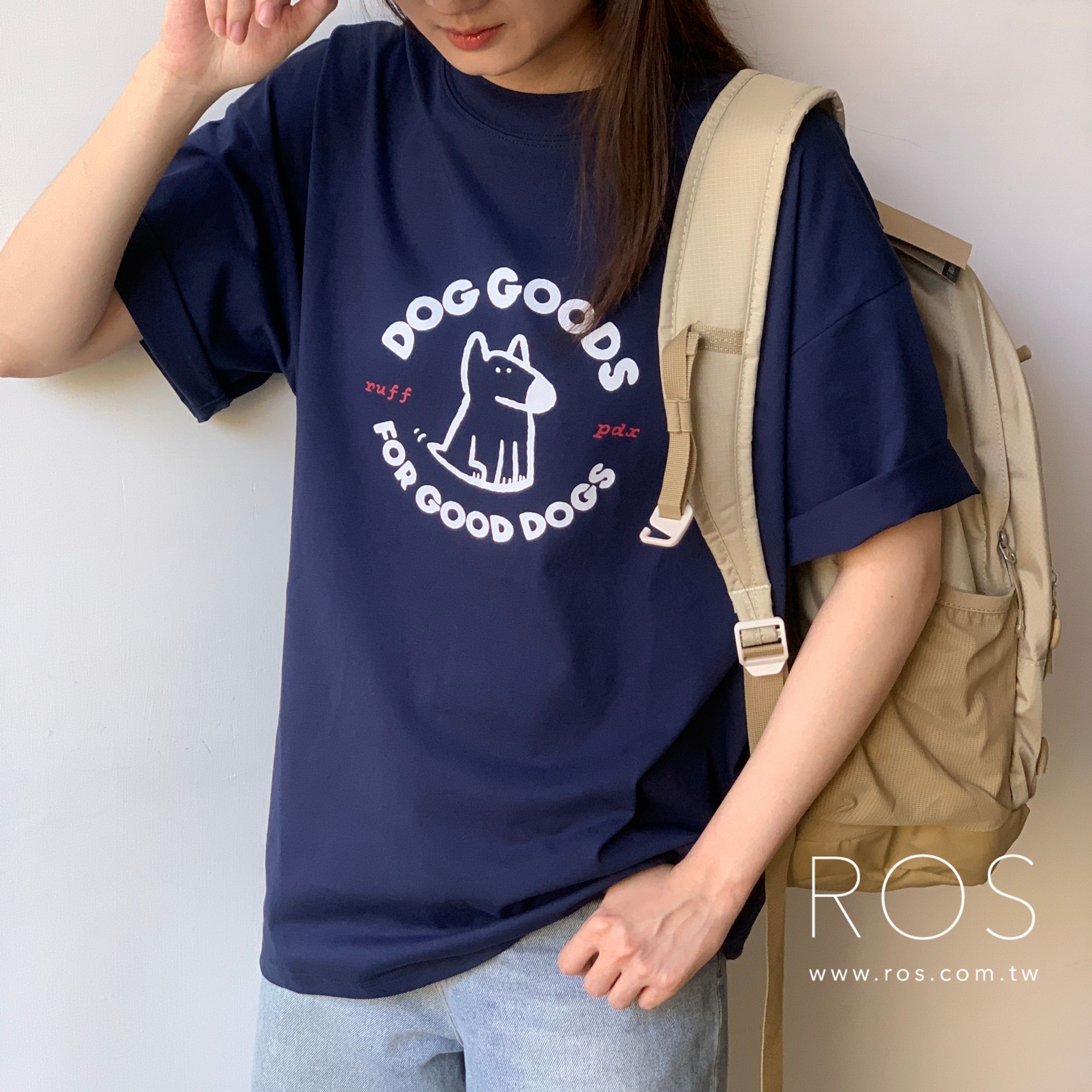❄️夏日涼感必備❄️Dog Goods狗狗 短T 深藍