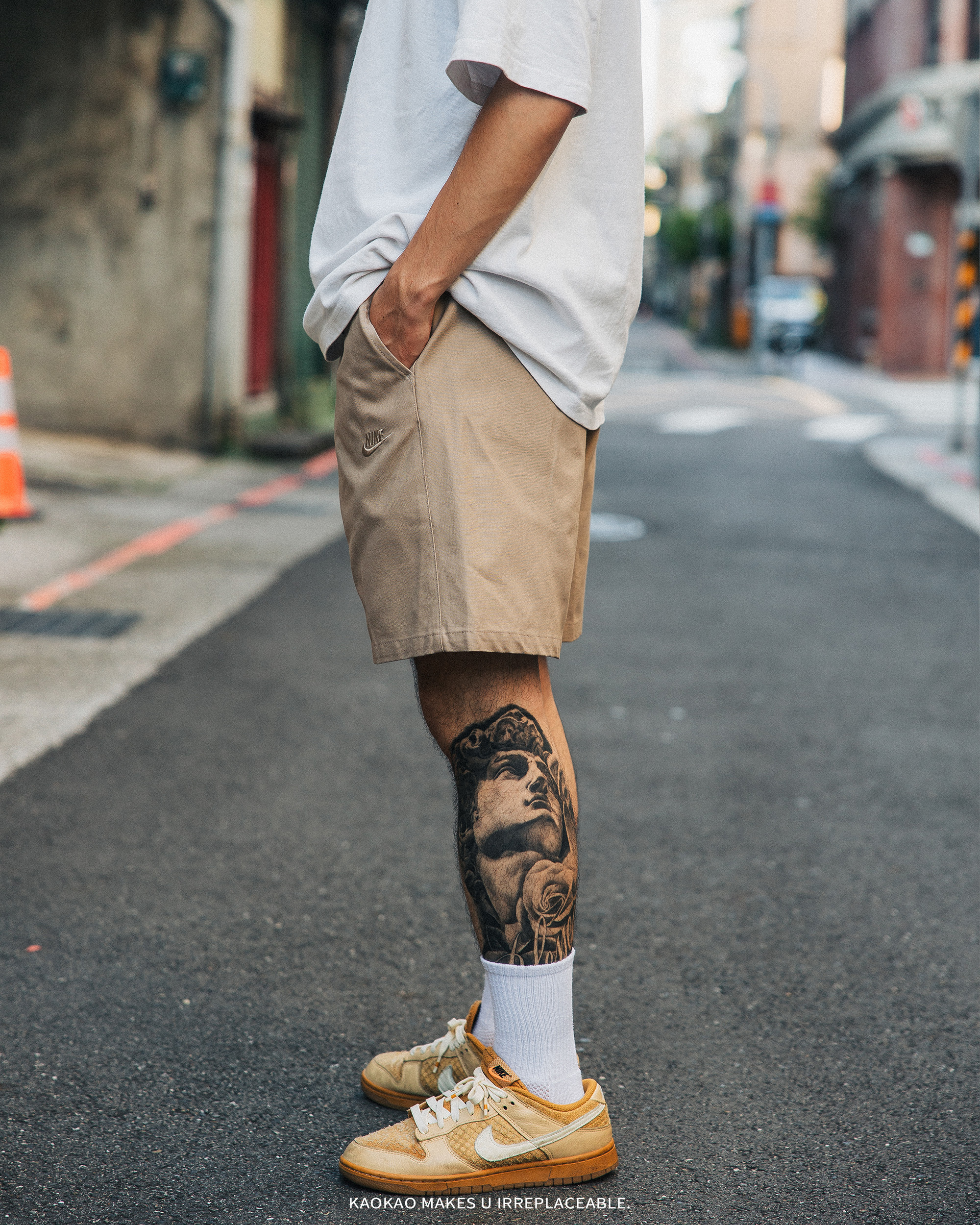 NIKE 卡其 休閒 短褲【FZ5773-247】