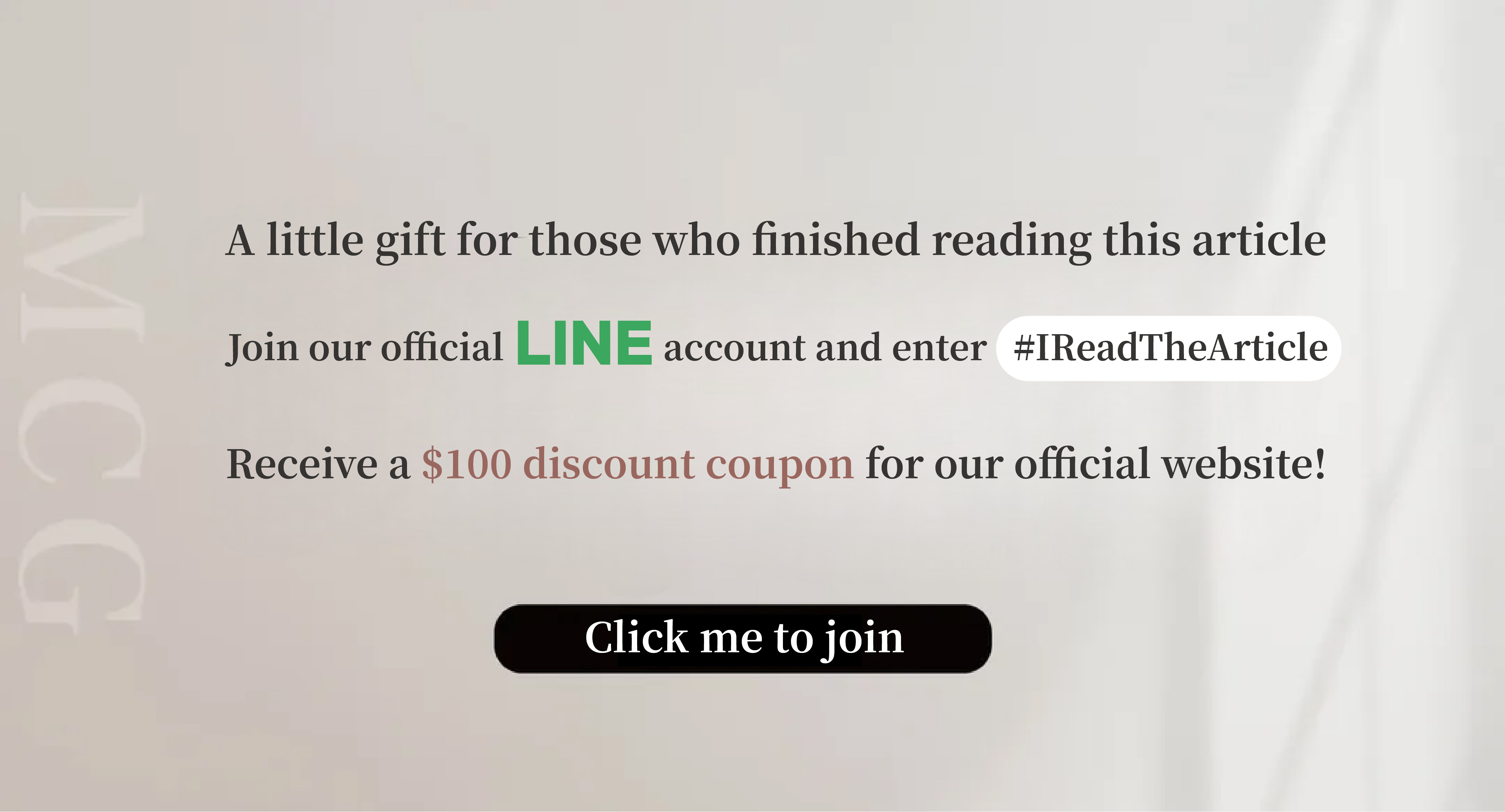 Click the image to join LINE@ and receive discounts.
