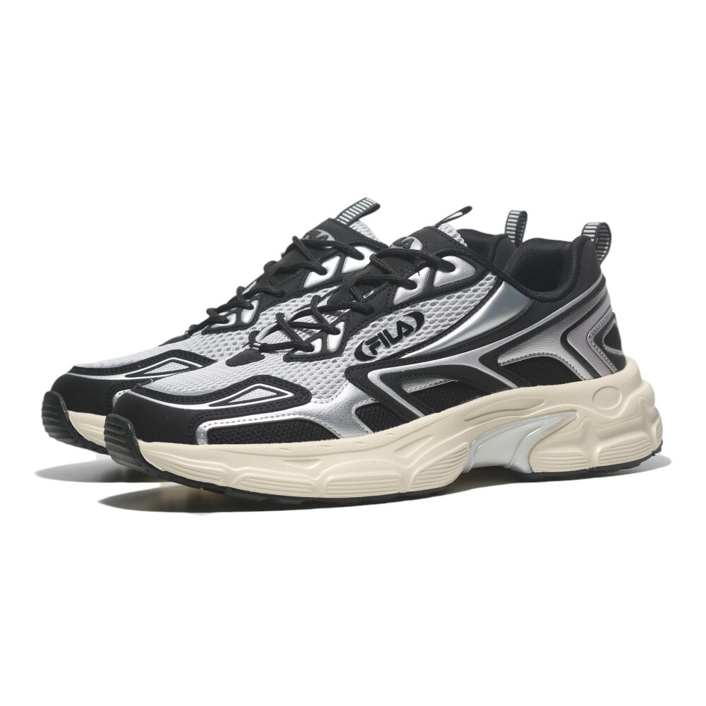 FILA 休閒鞋 黑銀 復古 運動 老爹鞋 男 1J901Z800