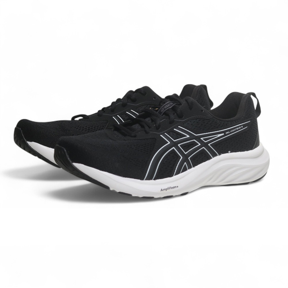 ASICS 慢跑鞋 GEL-CONTEND 9 黑白 4E寬楦 運動鞋 男 1011B882002
