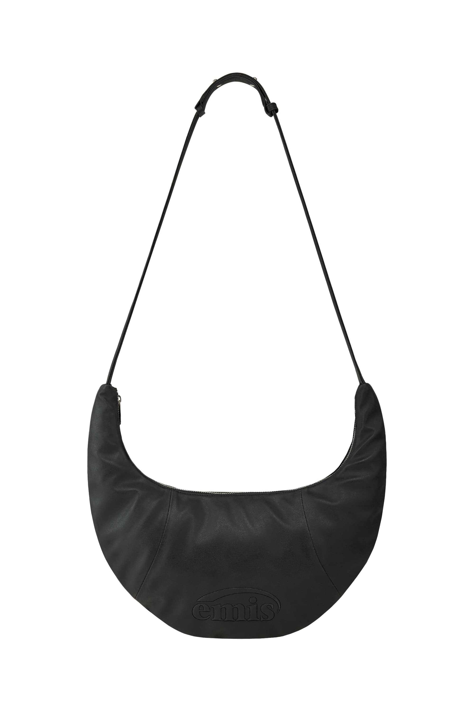EMIS LOGO EMBOSSED HALF MOON BAG