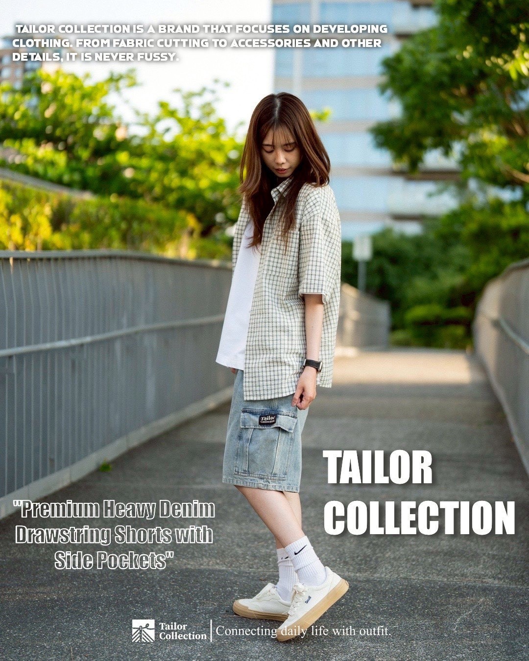 #現貨 Tailor collection 自製款 厚磅丹寧 抽繩 口袋短褲 6609 兩色