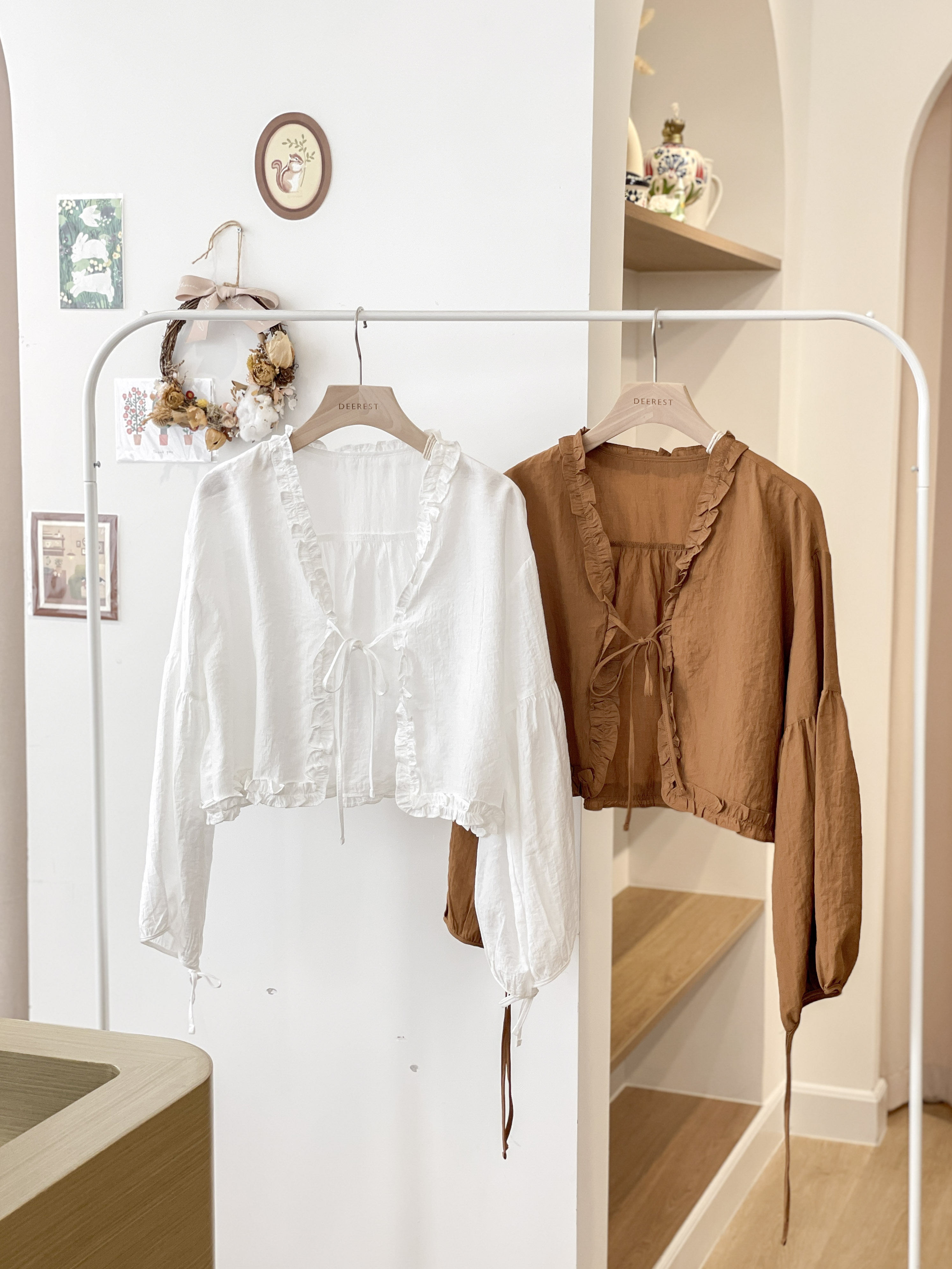 JK240 Alloy Ruffles Puffy Jacket