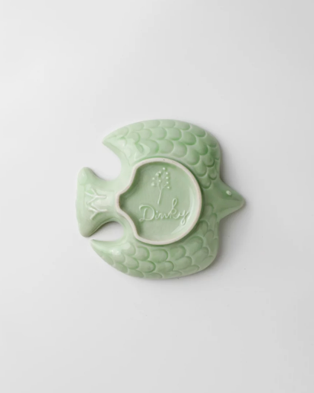 Dinky Bird shape Plate Green｜Mino Ware
