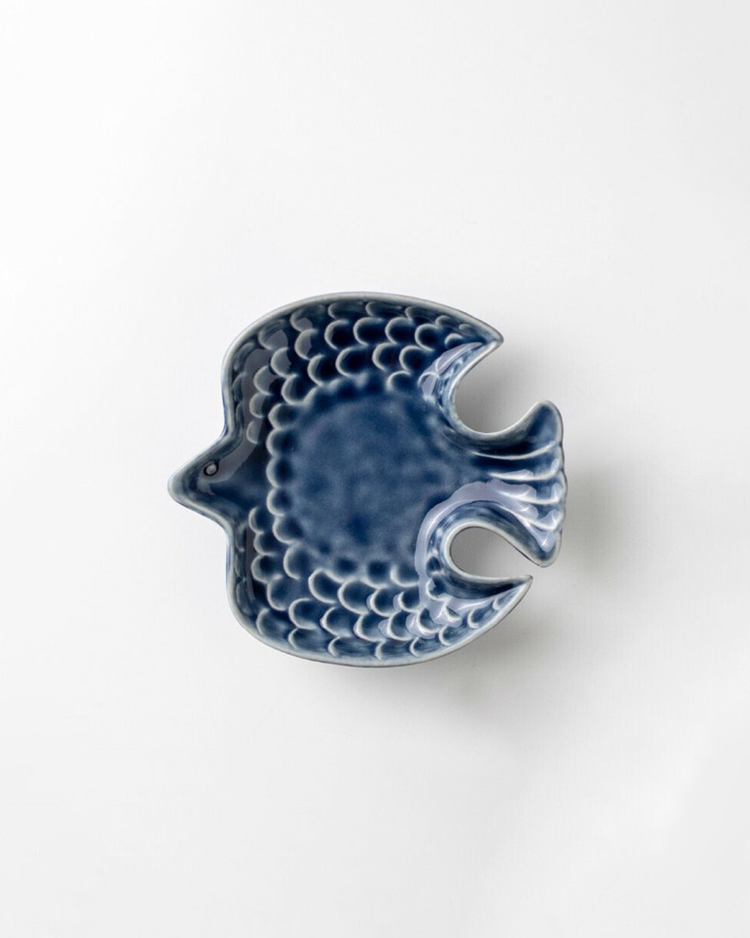 Dinky Bird shape Plate Navy｜Mino Ware