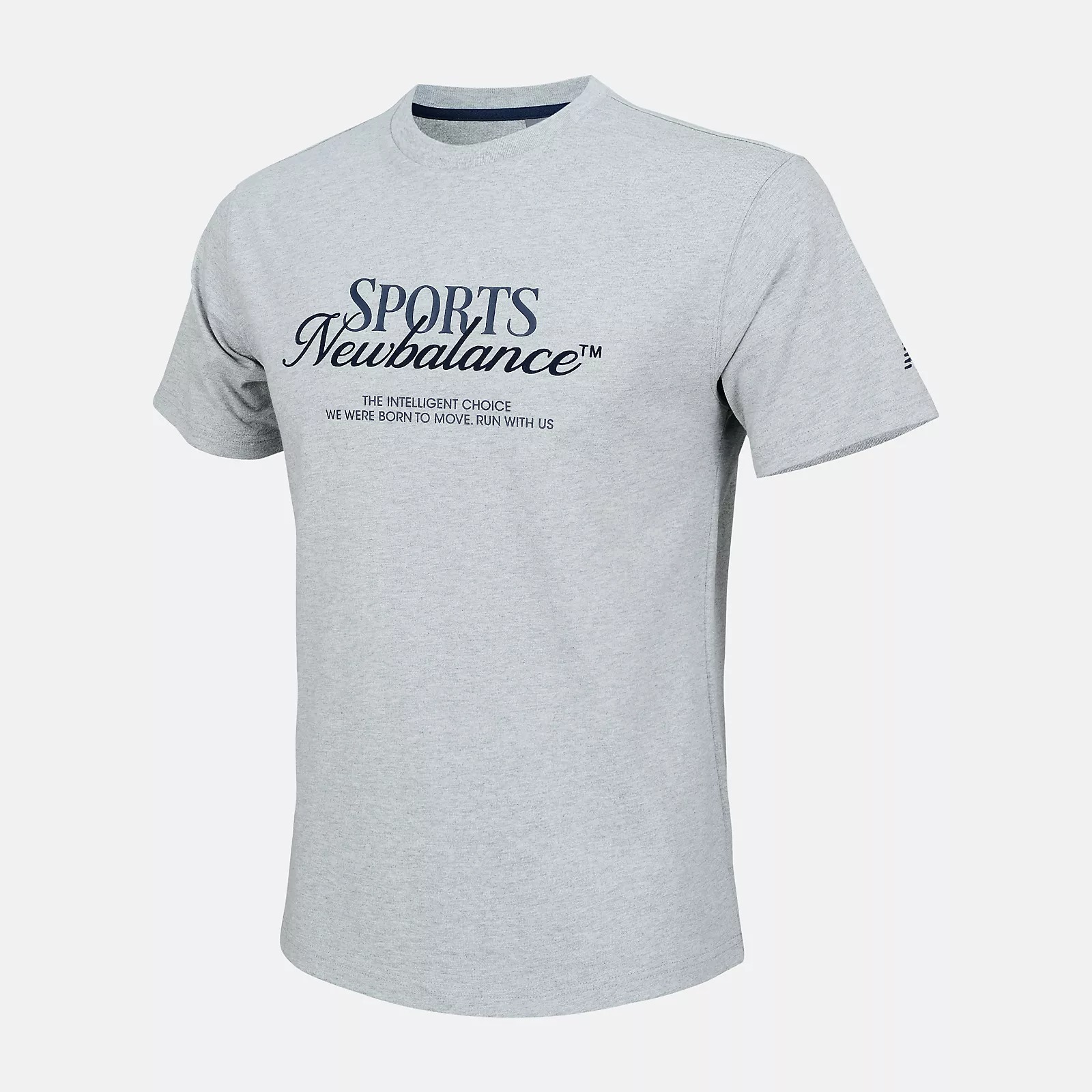 NEW BALANCE 短T NB 灰色 LOGO 棉短袖 男 AMT53314GHM