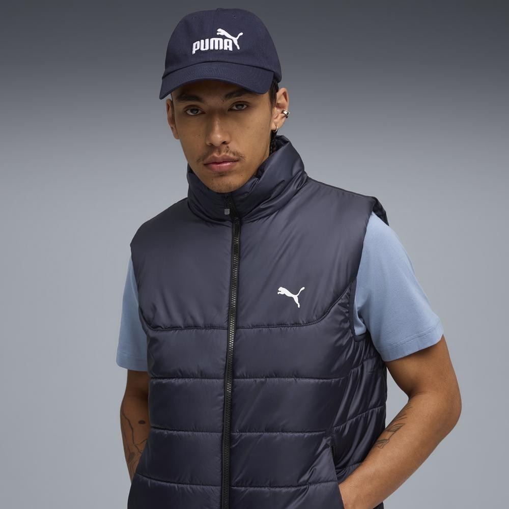 PUMA 帽子 基本系列 NO.1 深藍 白LOGO 老帽 棒球帽 02599910