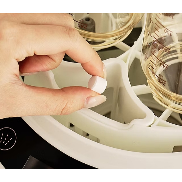 【樂森藥局】美國 Babybrezza 奶瓶清洗機（附贈60片清潔錠）｜一鍵搞定清洗、消毒、烘乾，強力噴嘴設計