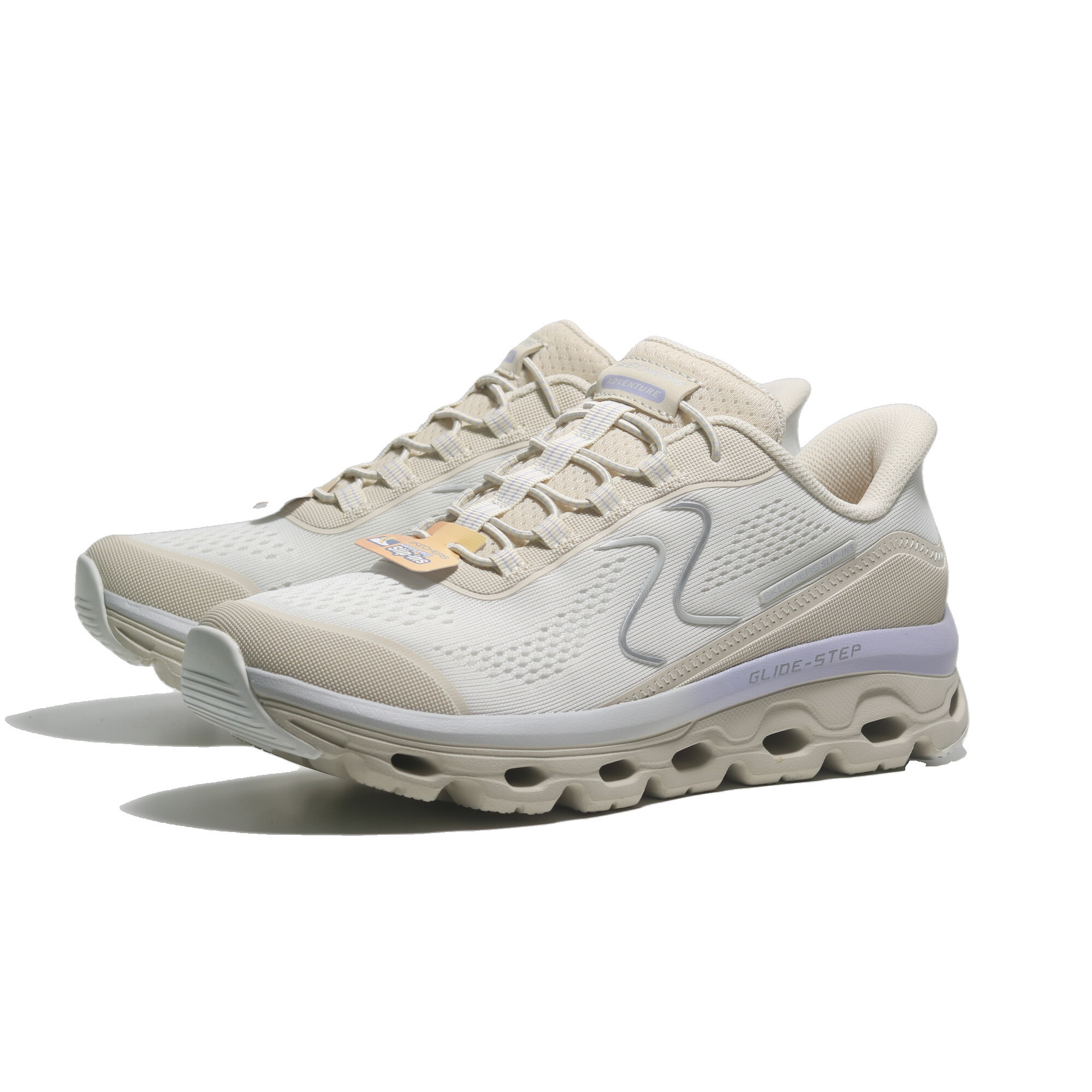 SKECHERS 健走鞋 GLIDE-STEP SOLE 米白紫 瞬穿 運動鞋 女 180272NTPR
