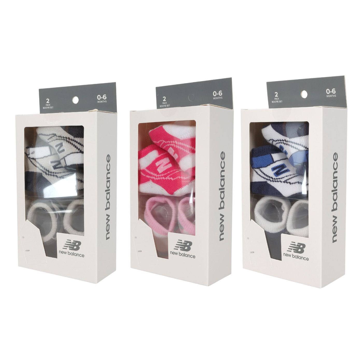 NEW BALANCE 學步鞋 0-6個月 2入 三色 禮盒裝 LAKB0104- LAKB0104GYM LAKB0104NNY LAKB0104LLS