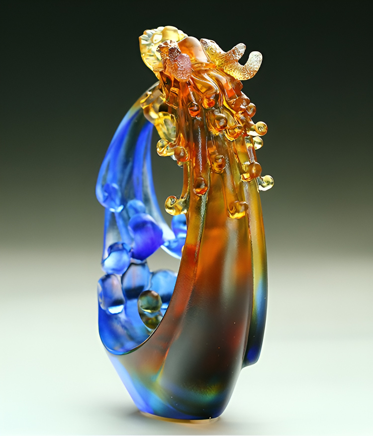 鹿港窯禮品館｜琉璃擺件 祥龍騰飛行天下 開運首選商務禮品推薦